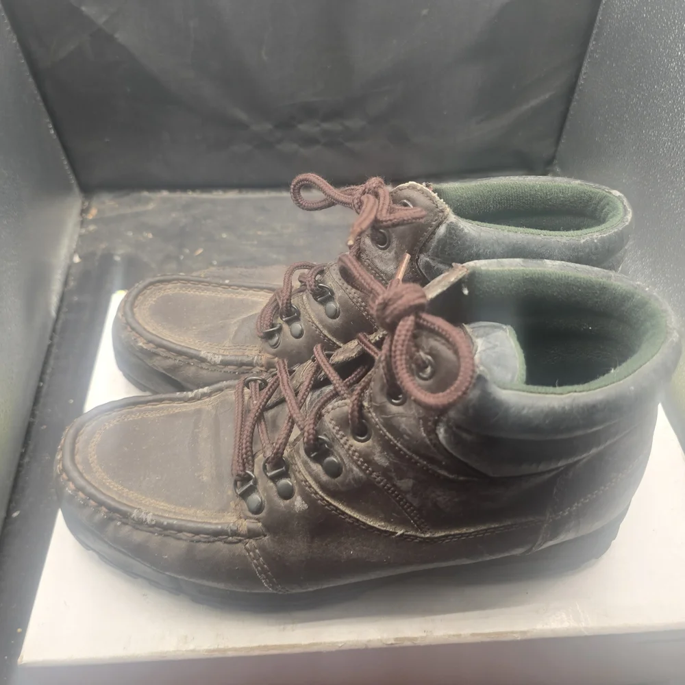 Rugged Brown Leather‎ Hiking Boots